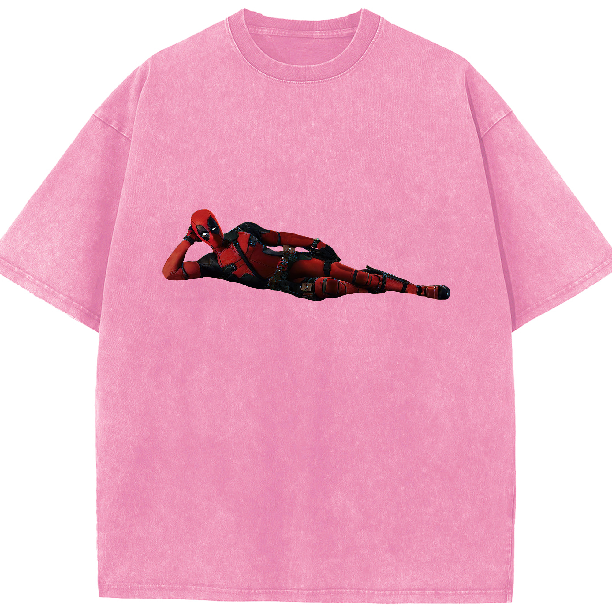 （画像用） Deadpool デッドプール 綿100% ヴィンテージ風 半袖Tシャツ（フロントプリント）